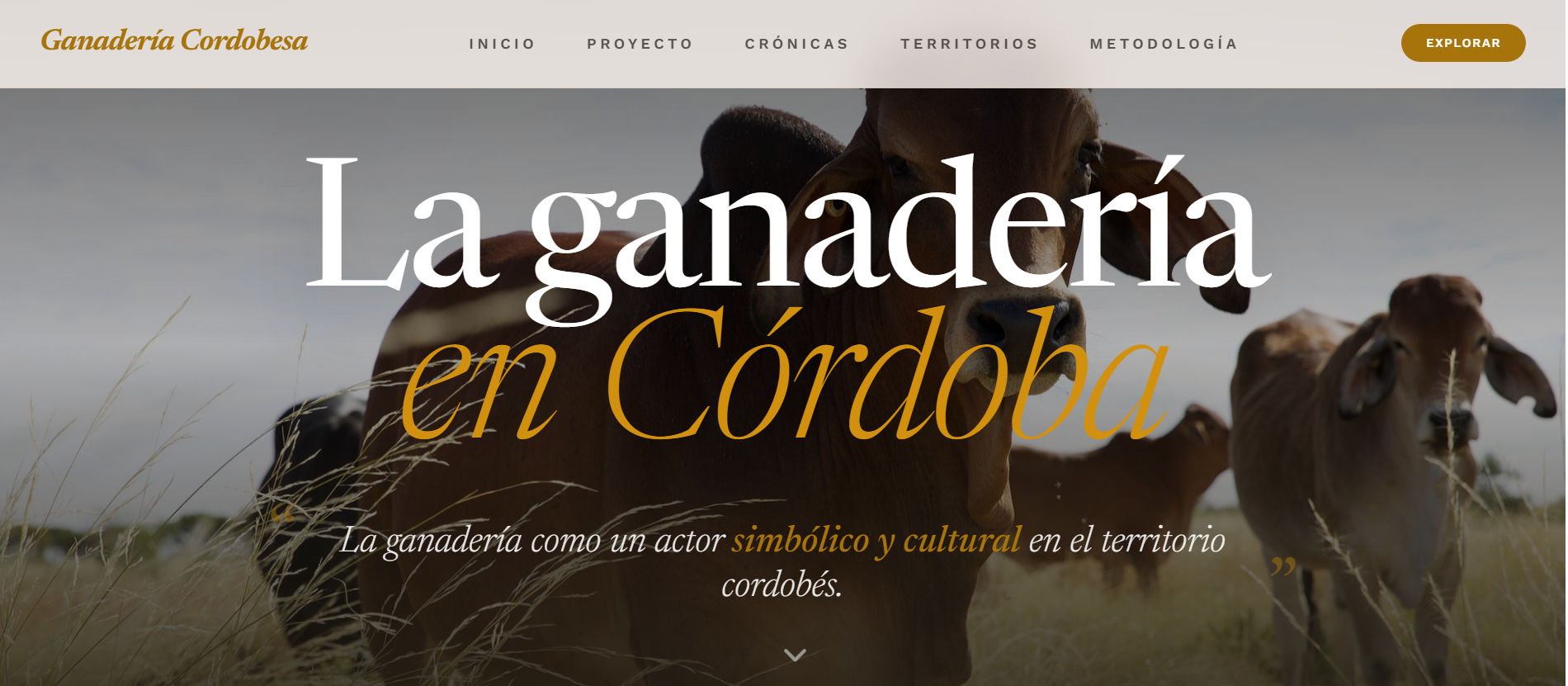 Plataforma académica La Ganadería en Córdoba desarrollada por Wala Digital